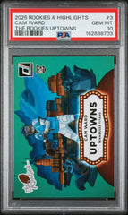 2025 Donruss Rookies & Highlights The Rookies Uptowns Cam Ward PSA 10 #3