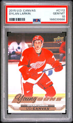 2015 Upper Deck Canvas Dylan Larkin PSA 10 #C112
