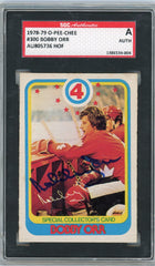 1978-79 O-Pee-Chee Hockey, Autograph, Bobby Orr, #300, SGC Authenticated