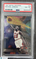 1997 Metal Universe Michael Jordan #23 PSA 8