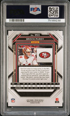 2022 Panini Prizm Brock Purdy PSA 10 #353
