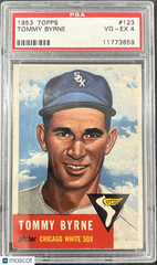 1953 Topps Tommy Byrne #123 PSA 4