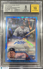 2023 Topps Chrome Update Autographs Blue Raywave Refractors Michael Busch #ACMB BGS 8 Auto 10