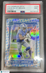 2021 Panini Donruss Optic Amon-Ra ST. Brown #228 Rocket PSA 9
