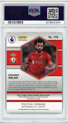 2021 Panini Mosaic P/L Soccer, Reactive Red, Mohamed Salah, #176, PSA 10