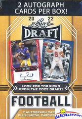 2022 Leaf Draft Football Blaster Box - 3 Cards / Box