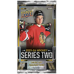 2023 Upper Deck Series 2 Hockey Hobby Box Pack - 12 Cards / Pack