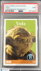 2024 Topps Star Wars Throwback Thursday Yoda #3 PSA 9