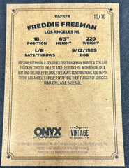 2024 Onyx Vintage Baseball Freddie Freeman #VARFFR