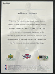 2003 Upper Deck Play Makers LeBron James #LJ-2003