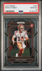 2022 Panini Prizm Brock Purdy PSA 10 #353