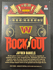 2024 Panini Absolute Football Rock Out Jayden Daniels #RO-JDS RC 03/10