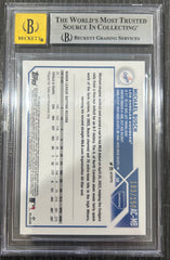 2023 Topps Chrome Update Autographs Blue Raywave Refractors Michael Busch #ACMB BGS 8 Auto 10