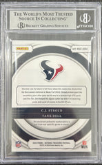 2023 Panini National Treasures Rookie NFL Gear Combo Materials Holo Silver Tank Dell CJ Stroud #7 /Tank BGS 8.5