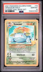 2021 Pokemon Celebrations Classic Collection Venusaur-Holo Classic Coll-base Set PSA 10 #15
