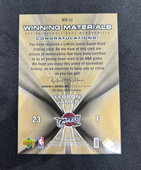 2007 Upper Deck SPx Winning Materials LeBron James #WM-LJ Dual Jersey Game-Used Memorabilia