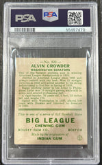 1933 Goudey Alvin Crowder #122 PSA 2