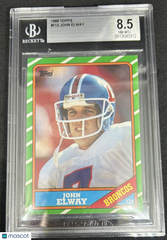 1986 Topps John Elway #112 BGS 8.5