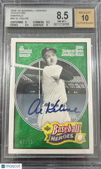 2005 Upper Deck Baseball Heroes Signature Emerald Al Kaline #58 BGS 8.5 Auto 10