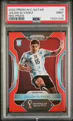 2022 Panini Prizm World Cup Qatar Julian Alvarez Red Prizm PSA 9 #4