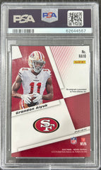 2020 Panini Mosaic Rookie Autographs Mosaic Brandon Aiyuk #RA10 RKE. Au. MSC Fus. Red CHC. PSA 9
