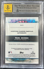 2024 Topps Inception Charged Particles Autographs Paul Skenes #CPAPS /100 BGS 8.5 Auto 10