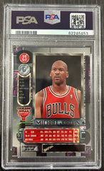 1997 Metal Universe Michael Jordan #23 PSA 8