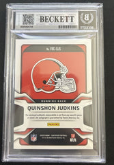 2025 Certified Freshman Fabric Mirror Signatures Orange Quinshon Judkins