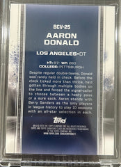 2025 Topps Clearly Authentic Aaron Donald #BCV-25 Rainbow Foil 31/50