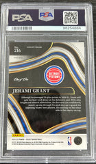 2021 Panini Select Jerami Grant #216 Black Flash Prizm 1 1 PSA 9