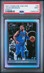 2021 Panini One And One Jalen Brunson Purple