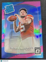 2017 Panini Donruss Optic Patrick Mahomes II #177 Pink