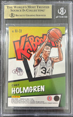2022 Panini Chronicles Draft Picks Kaboom Chet Holmgren #2 BGS 9.5