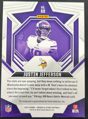 2023 Panini Rookies & Stars Justin Jefferson #68 True Blue Autograph
