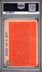 1962 Venezuela Topps Babe Ruth As A Boy PSA 4(MC) #135