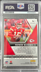 2020 Panini Mosaic Patrick Mahomes II #1 Camo Pink PSA 10