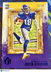 2021 Panini Chronicles Gridiron Kings Justin Jefferson #GK-13 75/99 RC