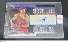 2025 Panini Prizm Black Sensational Signatures Matas Buzelis #SS-BUZ RC