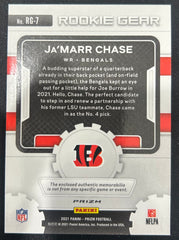 2021 Panini Prizm Rookie Gear Ja'Marr Chase #RG-7 RC Patch