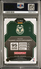 2022 Panini Prizm Monopoly Prizm All-Stars Giannis Antetokounmpo Prizm As-purple Money Shim PSA 10 #PS3