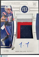 2023 Panini National Treasures Football Tyquan Thornton #178 45/99 Patch RC
