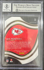 2020 Select Prizm Blue Die Cut Joe Montana #319 BGS 0