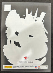 2025 Panini Clearly Donruss Downtown Legends Christian Okoye #DT-CO Acetate