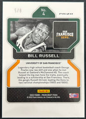 2022 Panini Prizm Draft Picks Bill Russell #4 Green 5 / 8