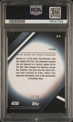 2022 Topps Chrome Black Star Wars Finn Green Refractor PSA 10 #24