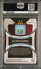 2022 Panini Prizm World Cup Qatar Julian Alvarez Red Prizm PSA 9 #4