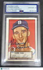 1952 Topps Reprint Series Warren Spahn #33