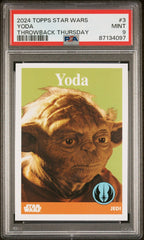 2024 Topps Star Wars Throwback Thursday Yoda PSA 9 #3