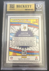 2025 Donruss Action All Pros Autographs Justin Jefferson /299