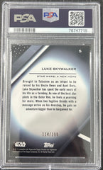 2022 Topps Chrome Black Star Wars Luke Skywalker #5 PSA 10